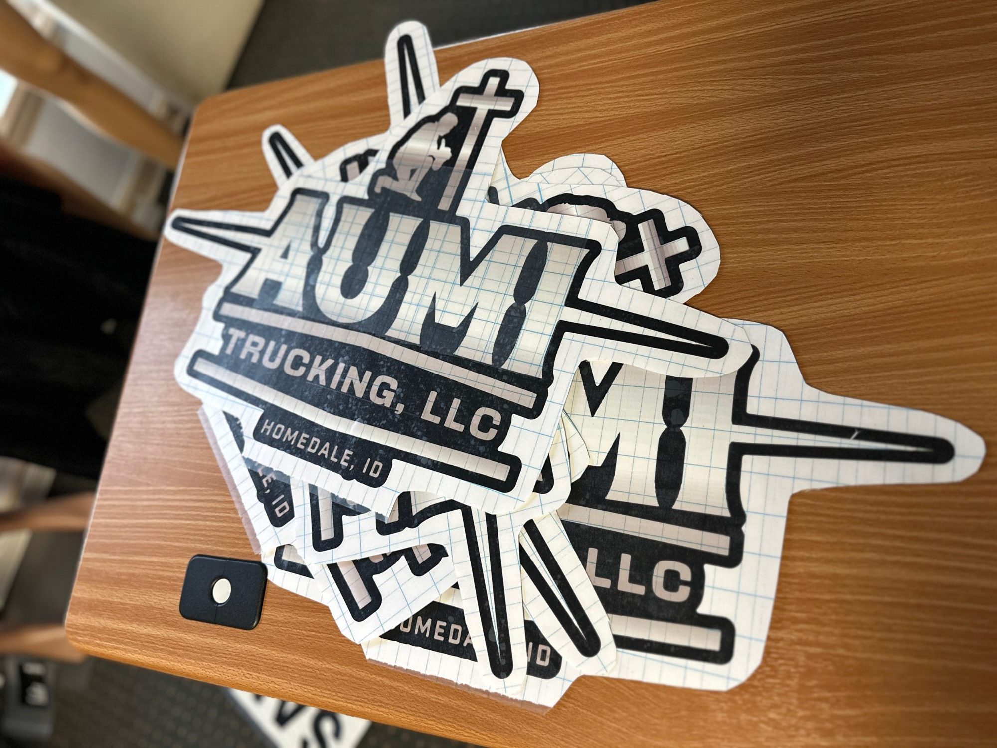 Custom large format window decals