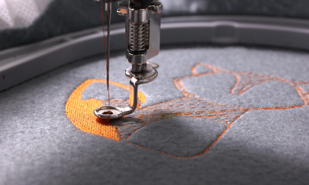 Embroidering an image onto a shirt