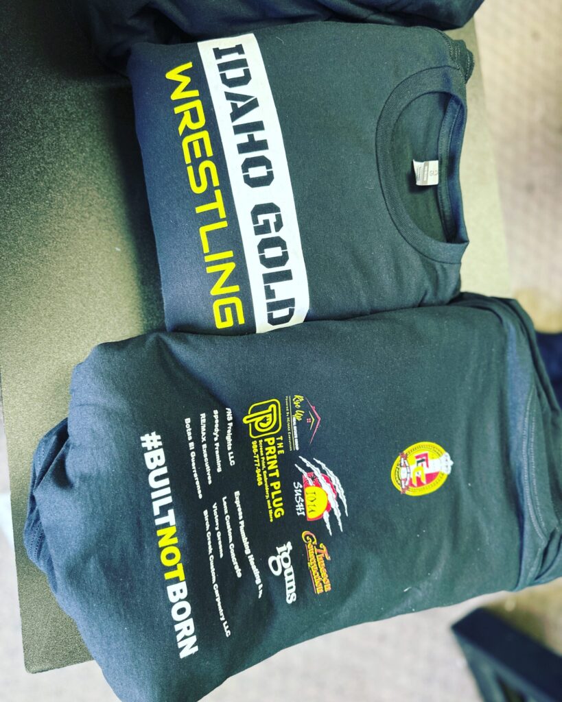 Custom printed team shirts for school sports