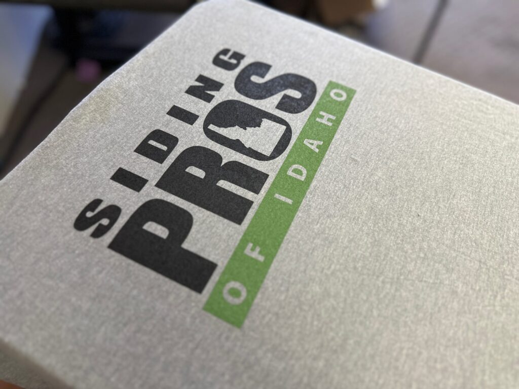 Custom t-shirt with screen printed company logo