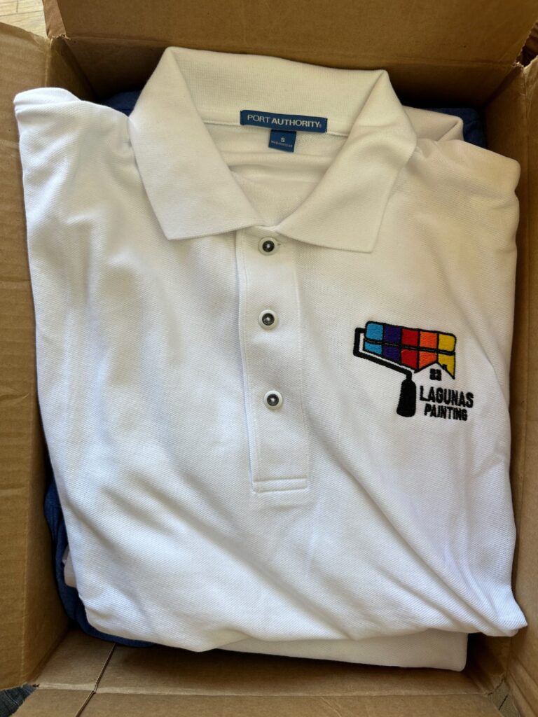 Custom embroidered work shirts with company logo