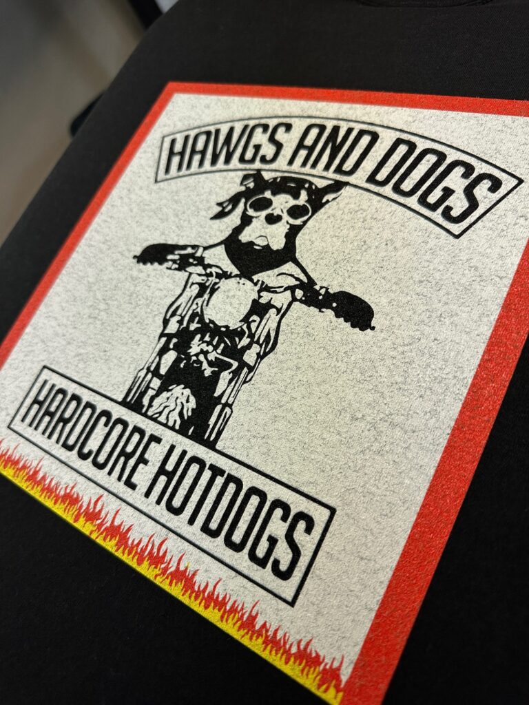 DTG printing on a t-shirt at The Print Plug in Nampa