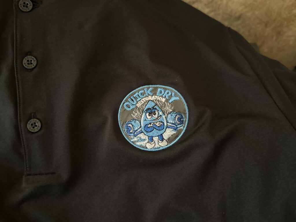 Custom logo embroidery for local company in Nampa