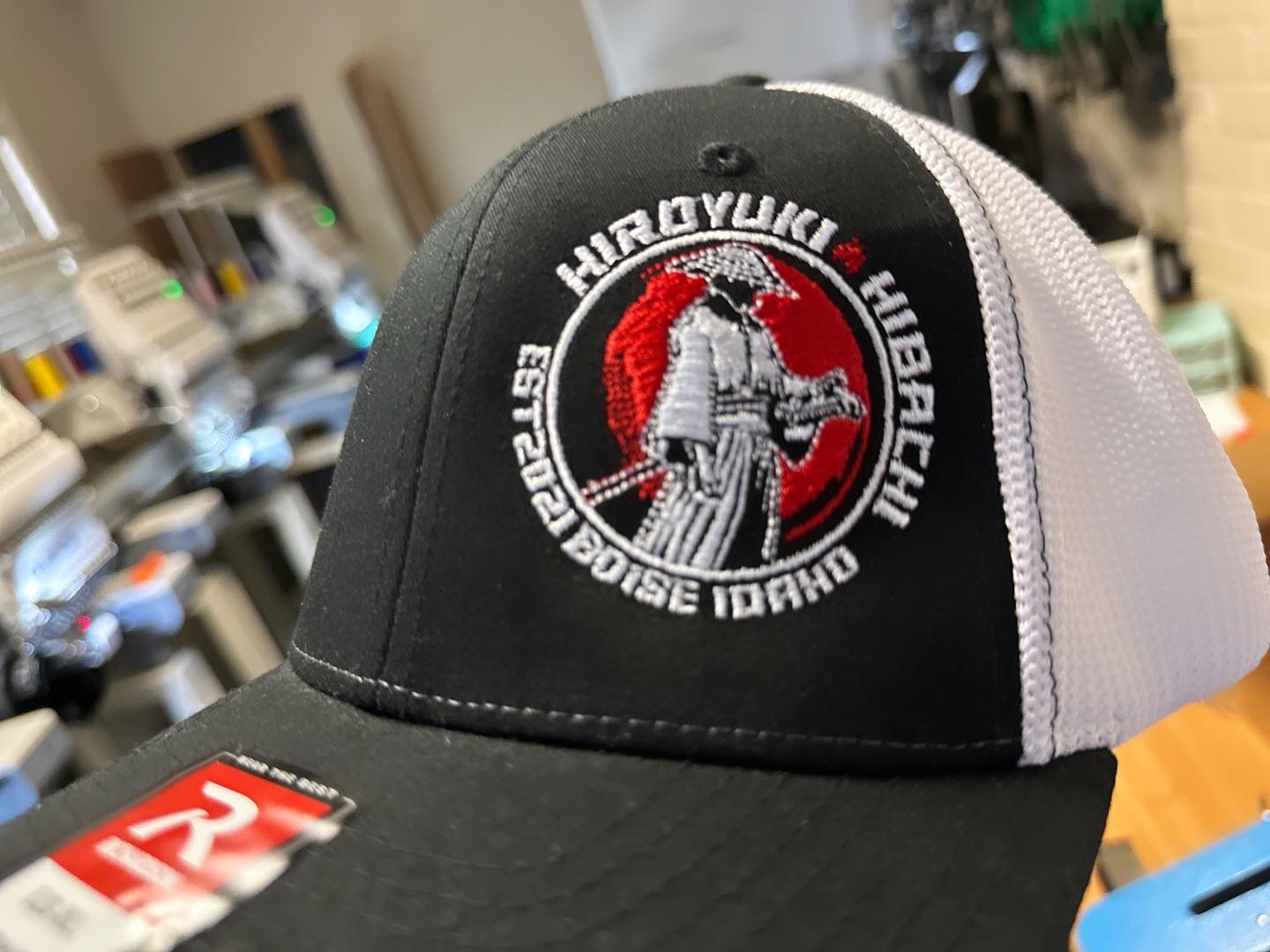 Custom embroidered hat for local restaurant in Nampa