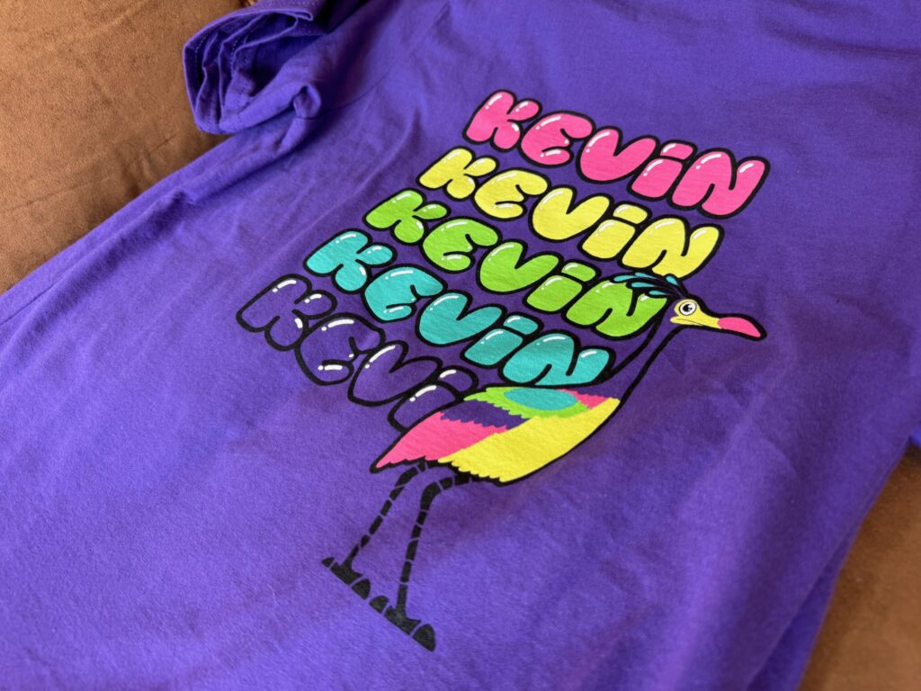 Custom screen printed shirt with bright custom colors and design for a family reunion near Boise