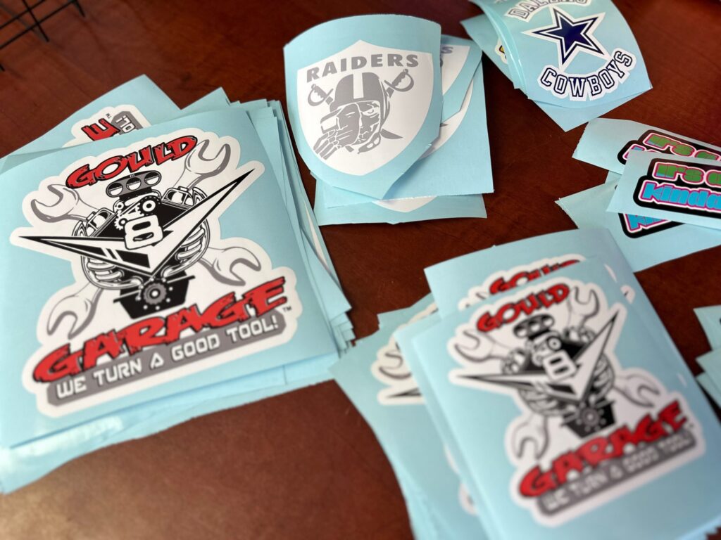 Various custom stickers at The Print Plug in Nampa