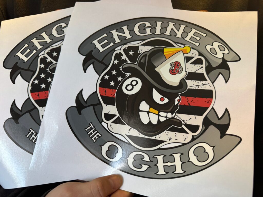 Custom printed die-cut stickers for local club in Nampa, Idaho