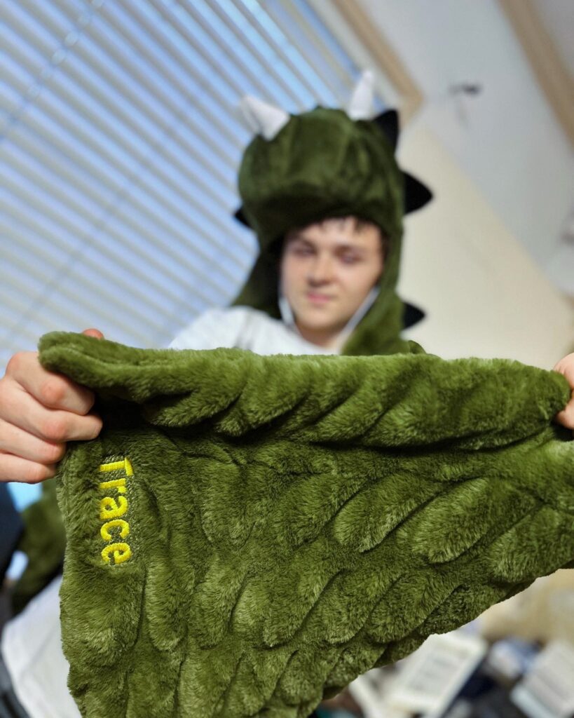 Custom embroidered blanket for a unique gift from The Print Plug in Nampa