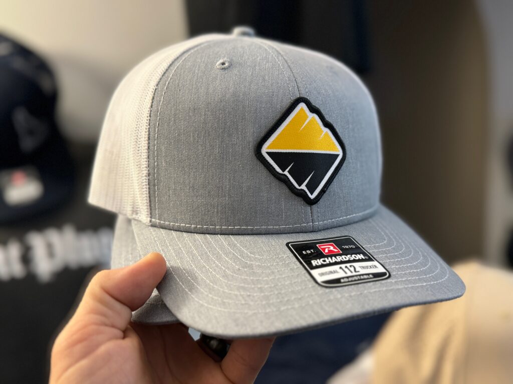 3d rubber custom patch on a baseball hat in Nampa at The Print Plug