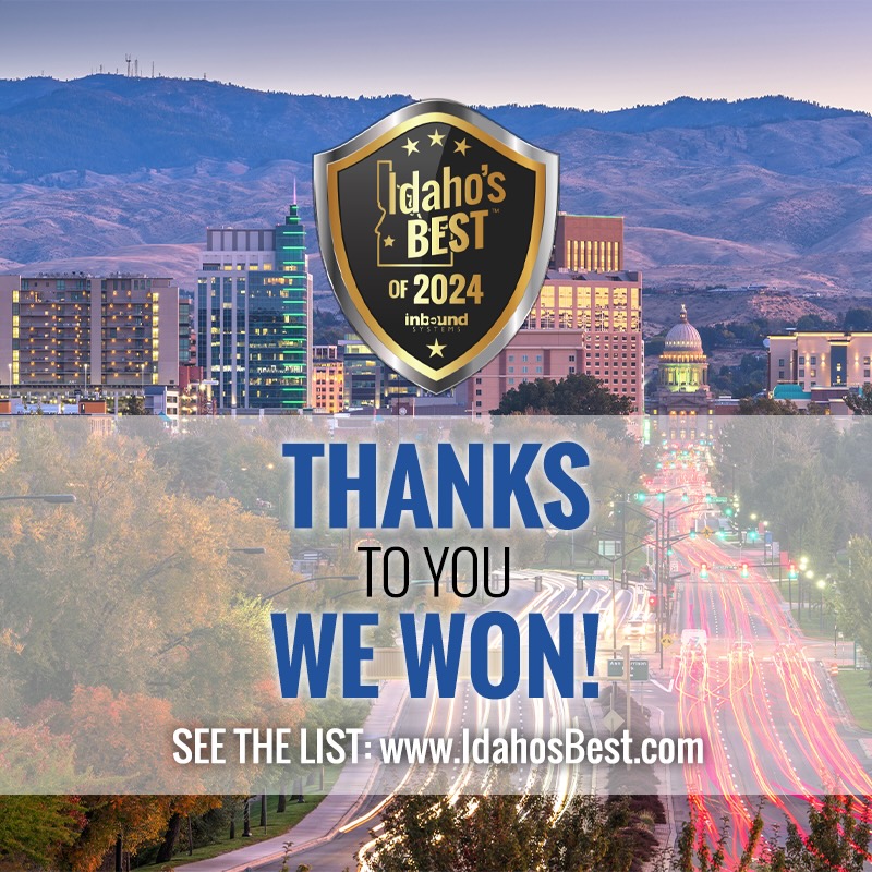 Thanks to you we won Idaho's Best
