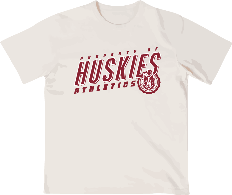 Customized t-shirt for school sports team