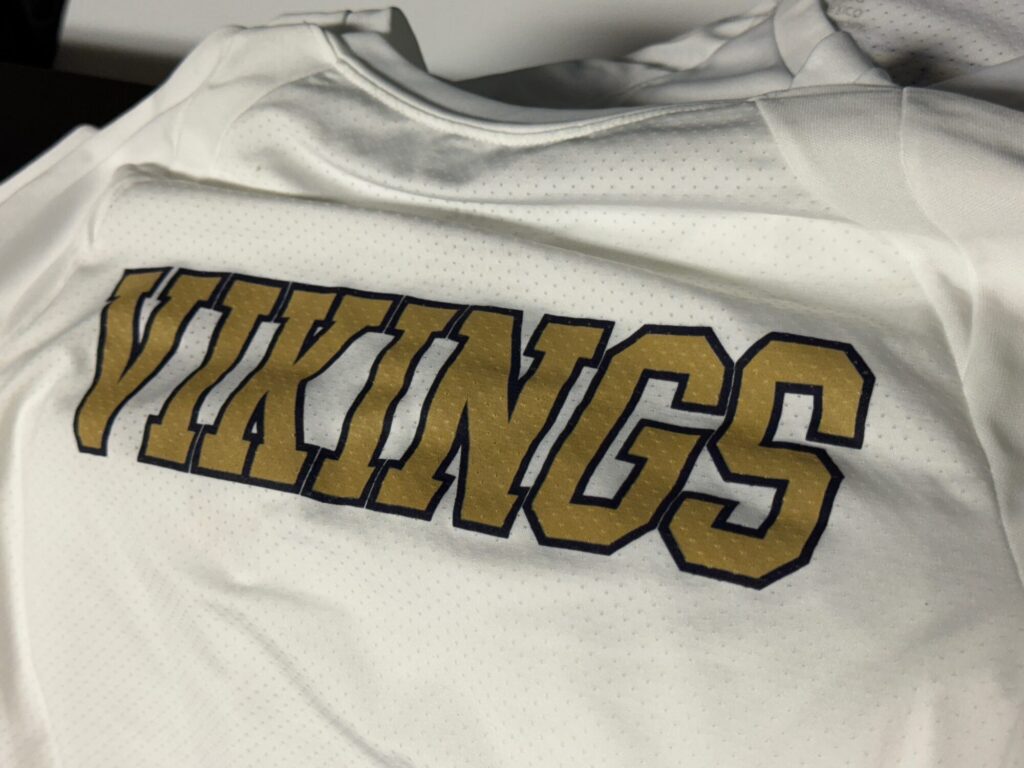 Custom printed two-color t-shirt for school