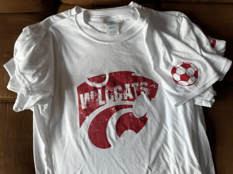 Custom single color school t-shirt