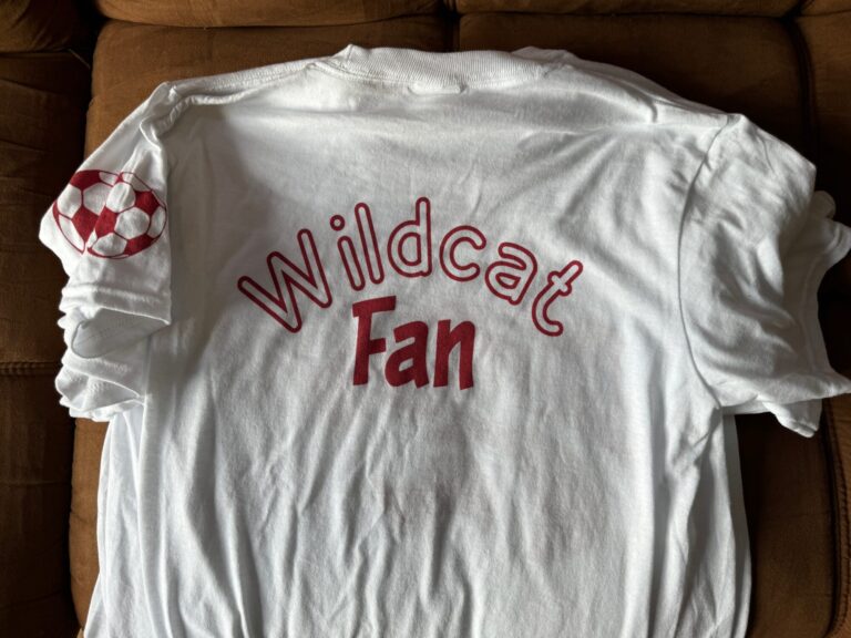Custom school t-shirt made with school sponsorship