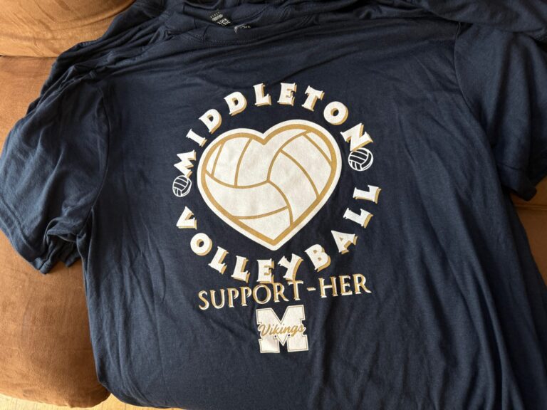 Custom volleyball t-shirt for school