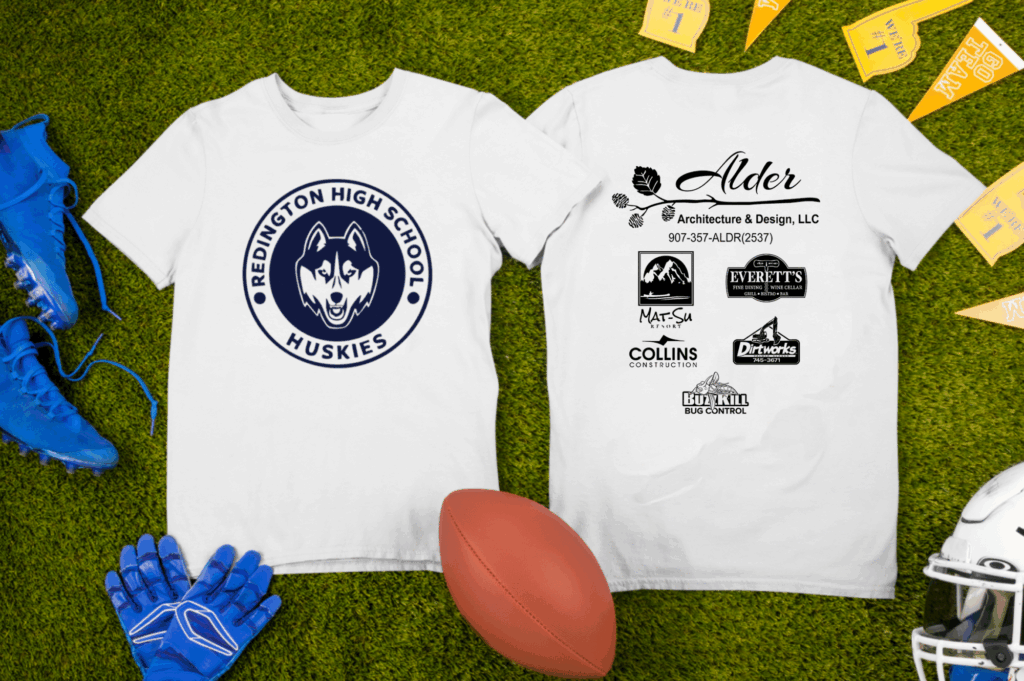 Sponsored school t-shirts and apparel