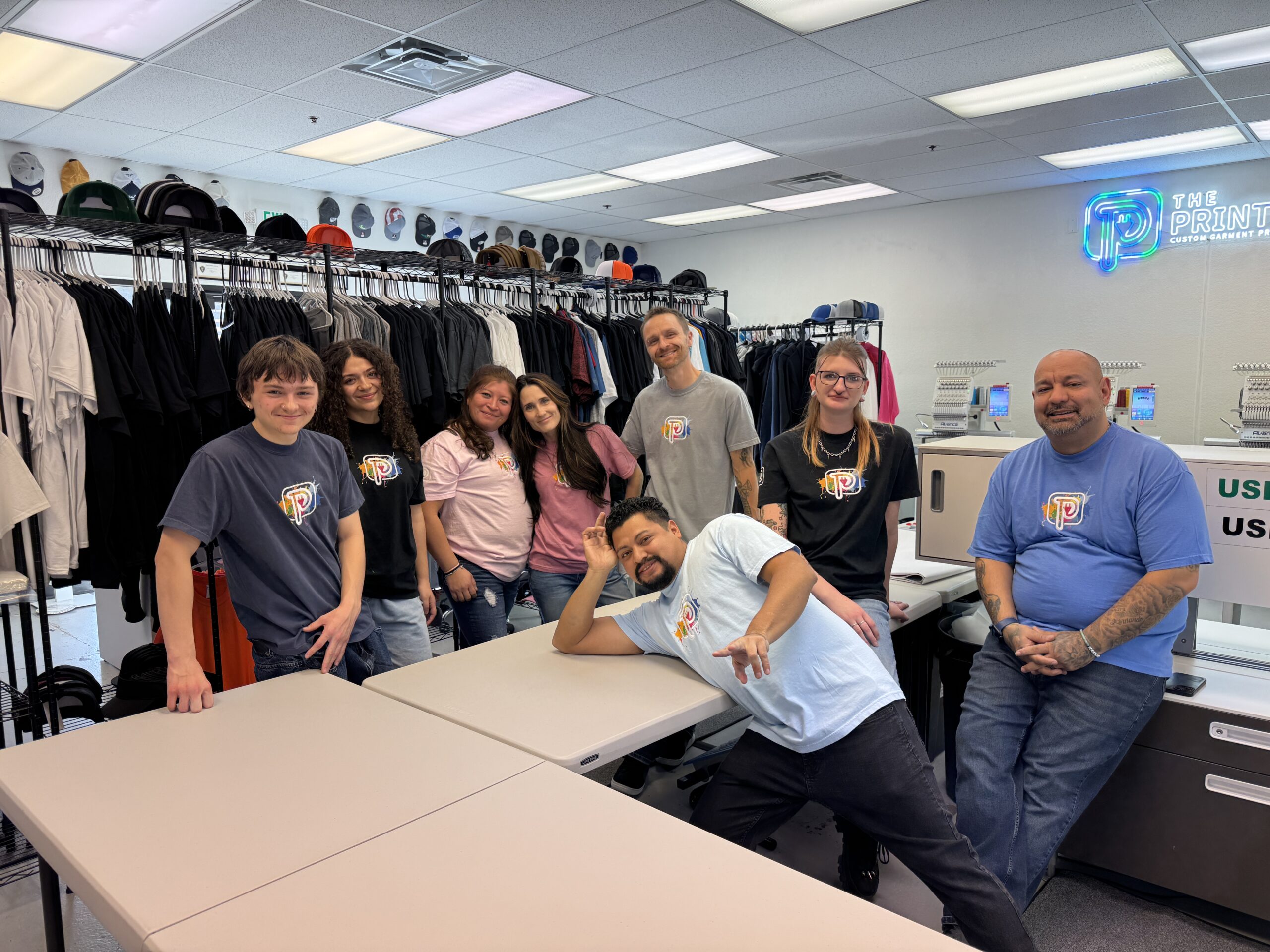 The Print Plug Team behind Idaho's Best Screen Printing & Embroidery Shop