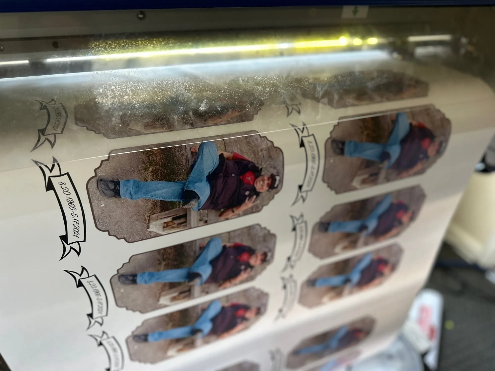 HTV Printing for memorial in Nampa