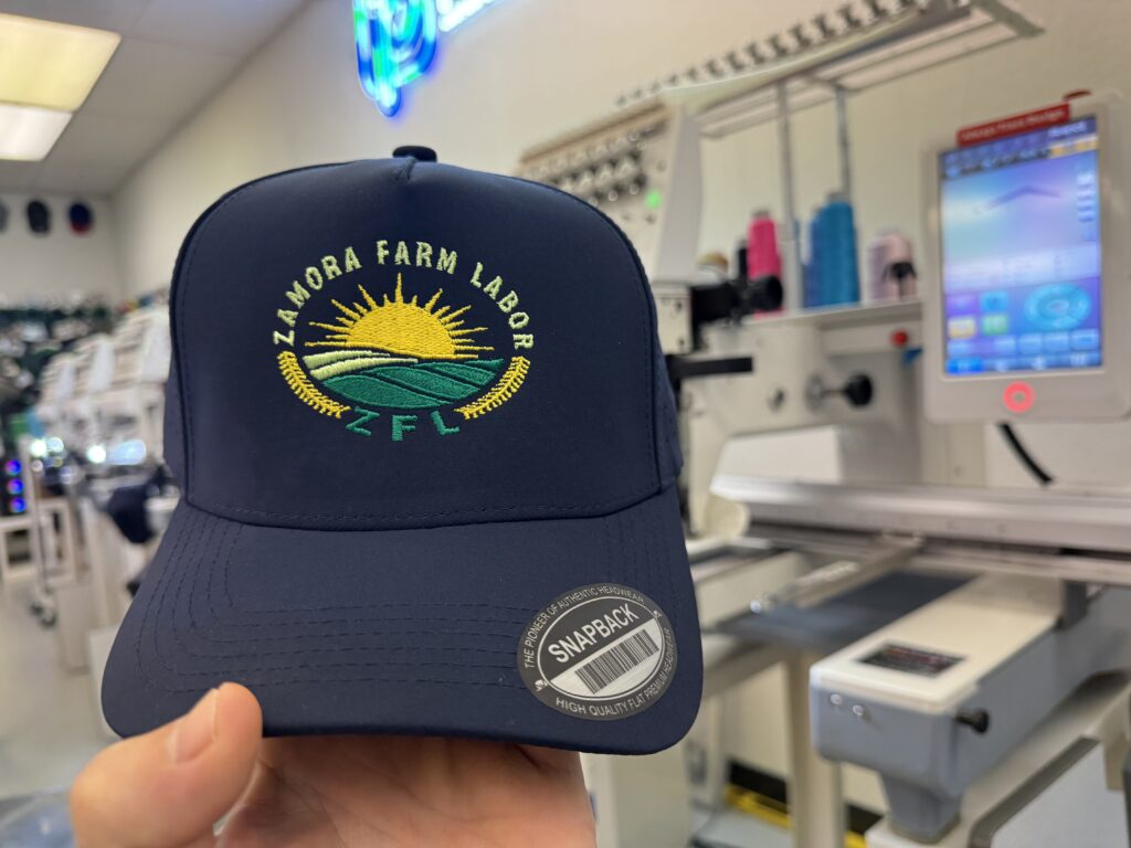 custom embroidered hat at The Print Plug