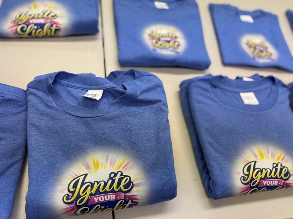 Custom printed DTF t-shirts