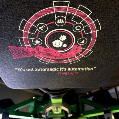 Custom screen printed t-shirt with gradient print in Nampa at The Print Plug