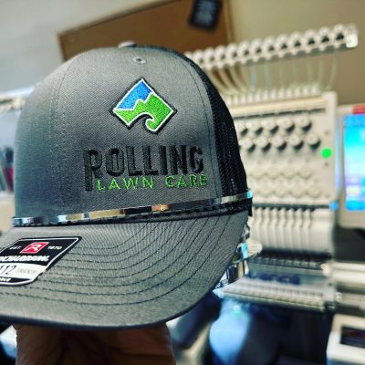 Customized embroidered hat for local business
