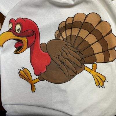 DTG printing on a white custom graphic t-shirt from The Print Plug in Nampa