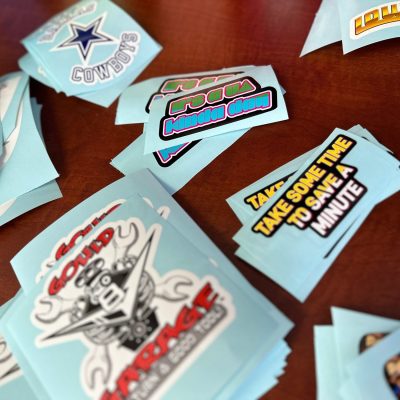 Custom vinyl stickers with no minimums in Nampa
