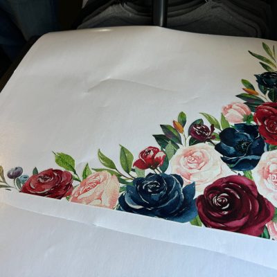 Custom printed vinyl decals for a wedding in Nampa, Idaho