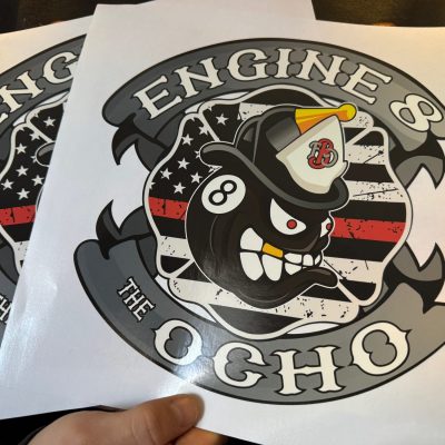 Custom printed die-cut stickers for local club in Nampa, Idaho