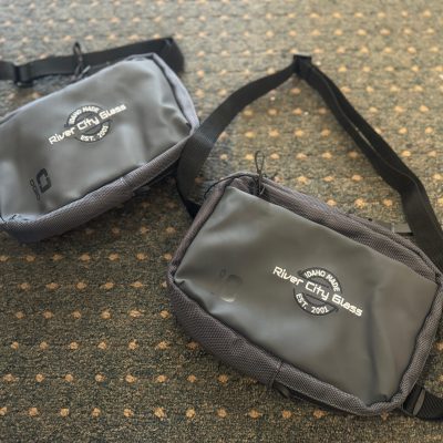 Custom bags created at The Print Plug embroidery shop in Nampa, Idaho