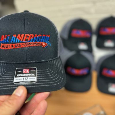 Custom embroidered hats from The Print Plug embroidery shop in Nampa