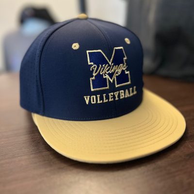 Custom embroidered hat for a local high school volleyball team in Nampa