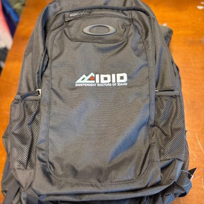 Custom embroidered backpack with logo embroidery from The Print Plug in Nampa