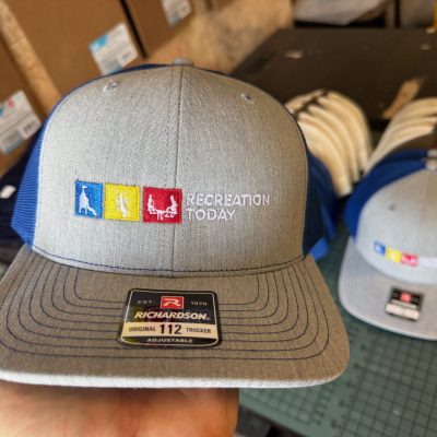 Custom embroidered baseball hats for local company from The Print Plug in Nampa