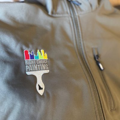 Custom embroidered shirt from The Print Plug embroidery shop in Nampa