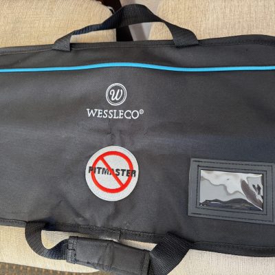 Custom embroidered bag for knives set from The Print Plug embroidery shop in Nampa