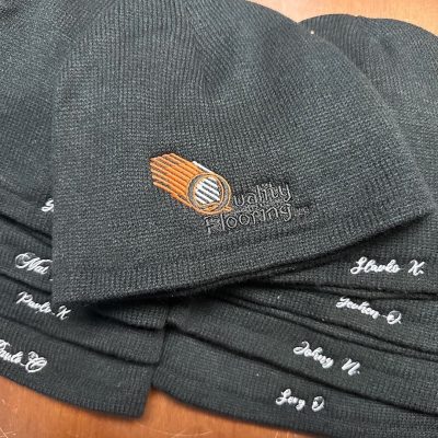Custom embroidered beanies from The Print Plug in Nampa