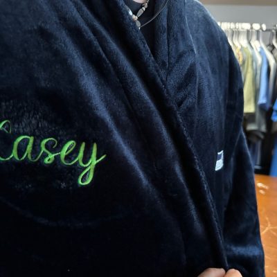 Custom embroidered robe for a gift near Nampa, Idaho