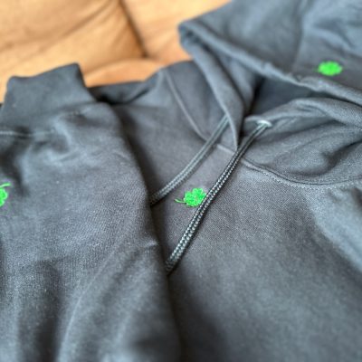 Custom embroidery on a hoodie from The Print Plug in Nampa