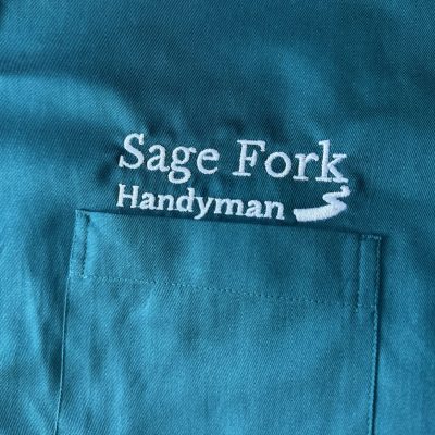 Custom embroidered button-up shirt with logo embroidery over the pocket