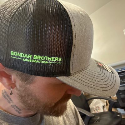 Custom embroidered hat with side placement from The Print Plug in Nampa