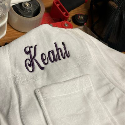 Custom embroidered apron from The Print Plug in Nampa