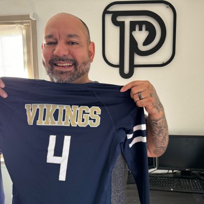 HTV print on a custom jersey at The Print Plug