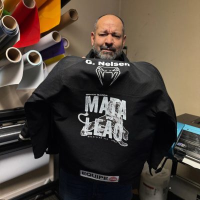 Custom HTV printing on a vinyl shirt for unique gift idea near Nampa