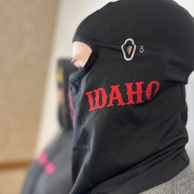 Custom mask with HTV printing by The Print Plug in Nampa