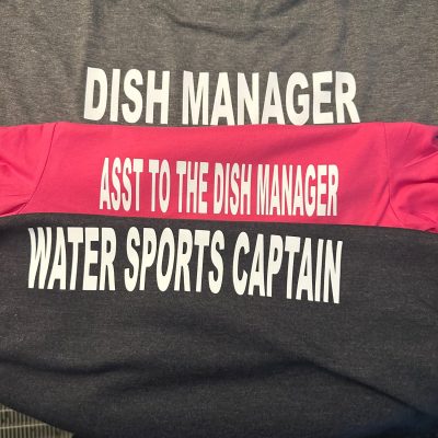 Custom HTV print on shirts for local business near Nampa