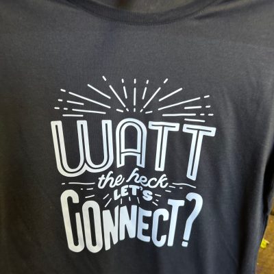 Custom HTV print on a personalized t-shirt from The Print Plug in Nampa