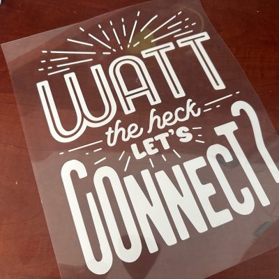 Custom heat-transfer-vinyl film at The Print Plug in Nampa