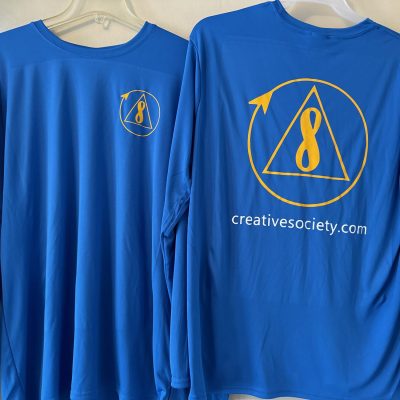 Custom HTV printed t-shirt front and back at The Print Plug